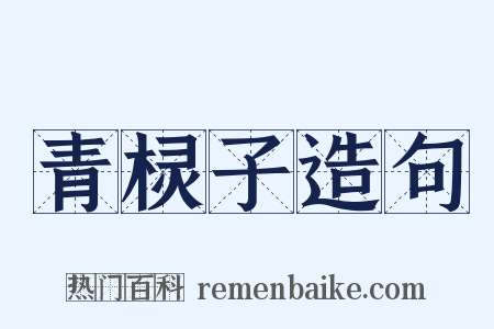 青棂子造句是什么意思的图片